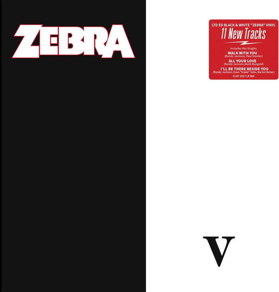 the album cover for Zebra - V [Colored Vinyl]