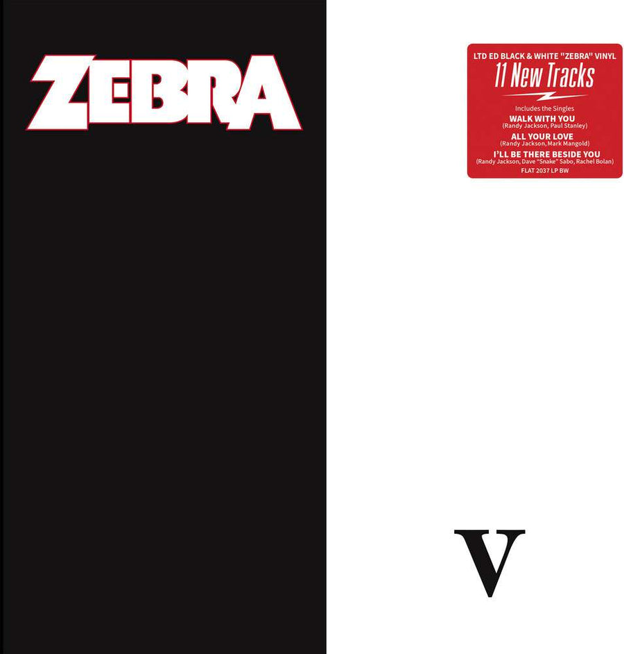 the album cover for Zebra - V