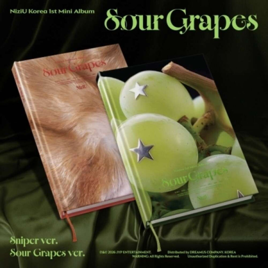 the album cover for NiziU - Sour Grapes (Sniper Or Sour Grapes Version) (Asia)