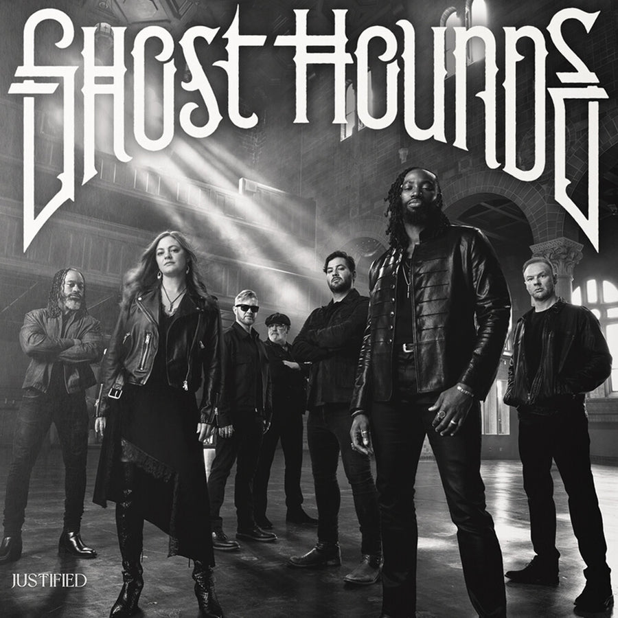the album cover for Ghost Hounds - Justified (Gate)