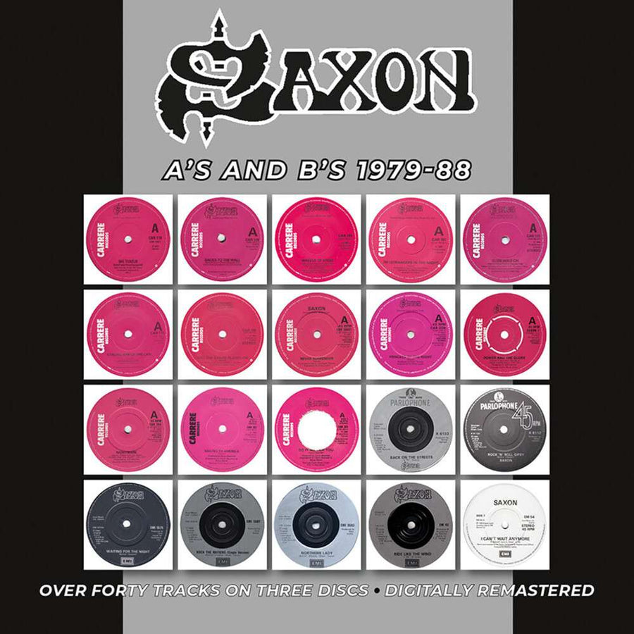 the album cover for Saxon - A's & B's 1979-1988 (Uk)