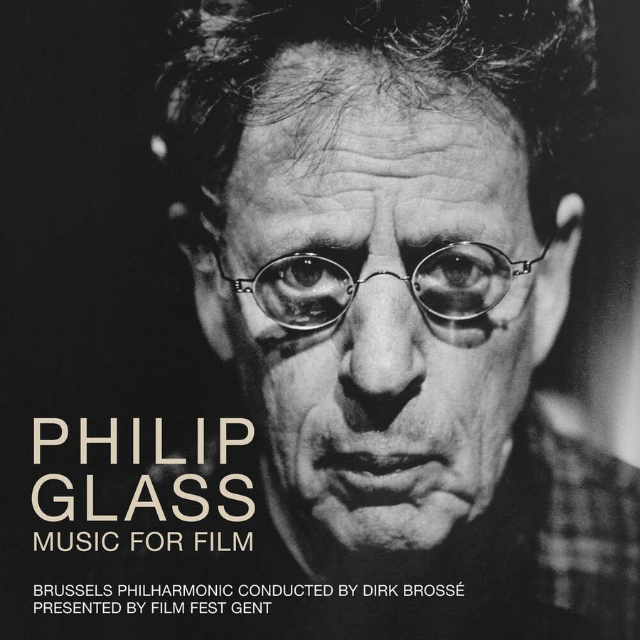the album cover for Philip Glass  (Uk) - Music For Film: Performed By Brussels Philharmonic