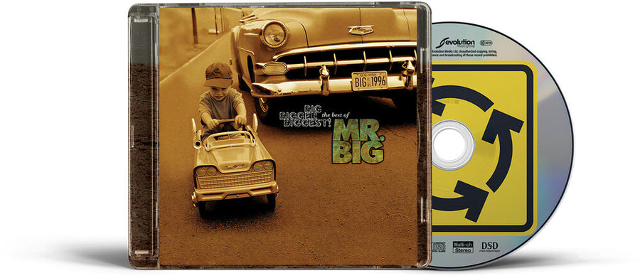 the album cover for Mr. Big - Big Bigger Biggest The Best Of Mr. Big (30th Anni