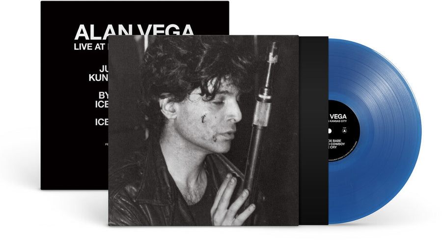 the album cover for Alan Vega - Live at Max's Kansas City [Cobalt Blue]