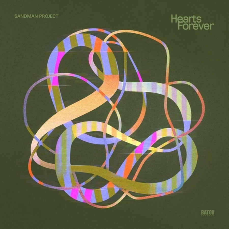 the album cover for Sandman Project - Hearts Forever