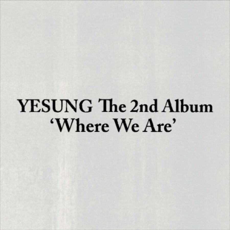 the album cover for Yesung - Where We Are (Photobook Version) (Phob) (Asia)