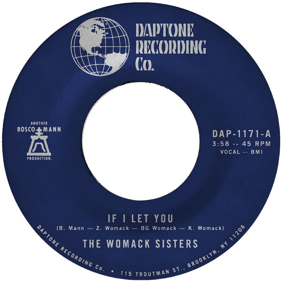 the album cover for Womack Sisters - If I Let You B/W If I Let You (Instrumental)