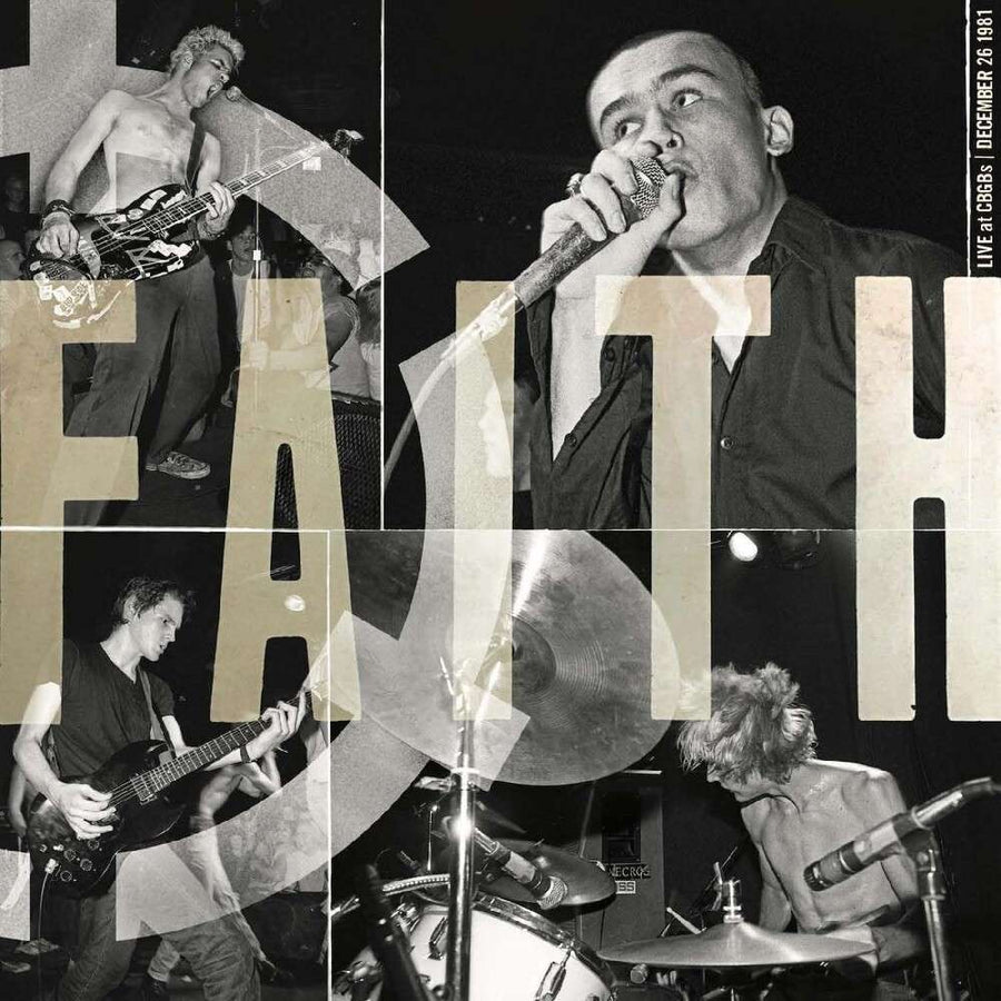 the album cover for Faith - Live At Cbgb's - Red Vinyl [Colored Vinyl] (Red)