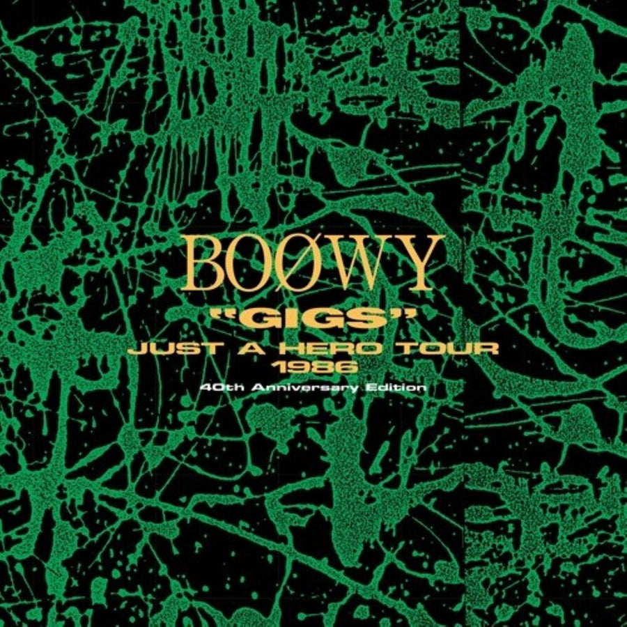 the album cover for Boowy - Gigs Just A Hero Tour 1986 - 40th Anniversary Ed.