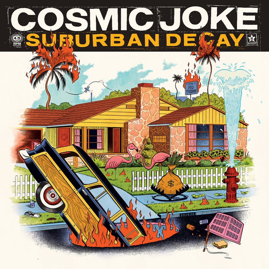 the album cover for Cosmic Joke - Suburban Decay [Colored Vinyl]