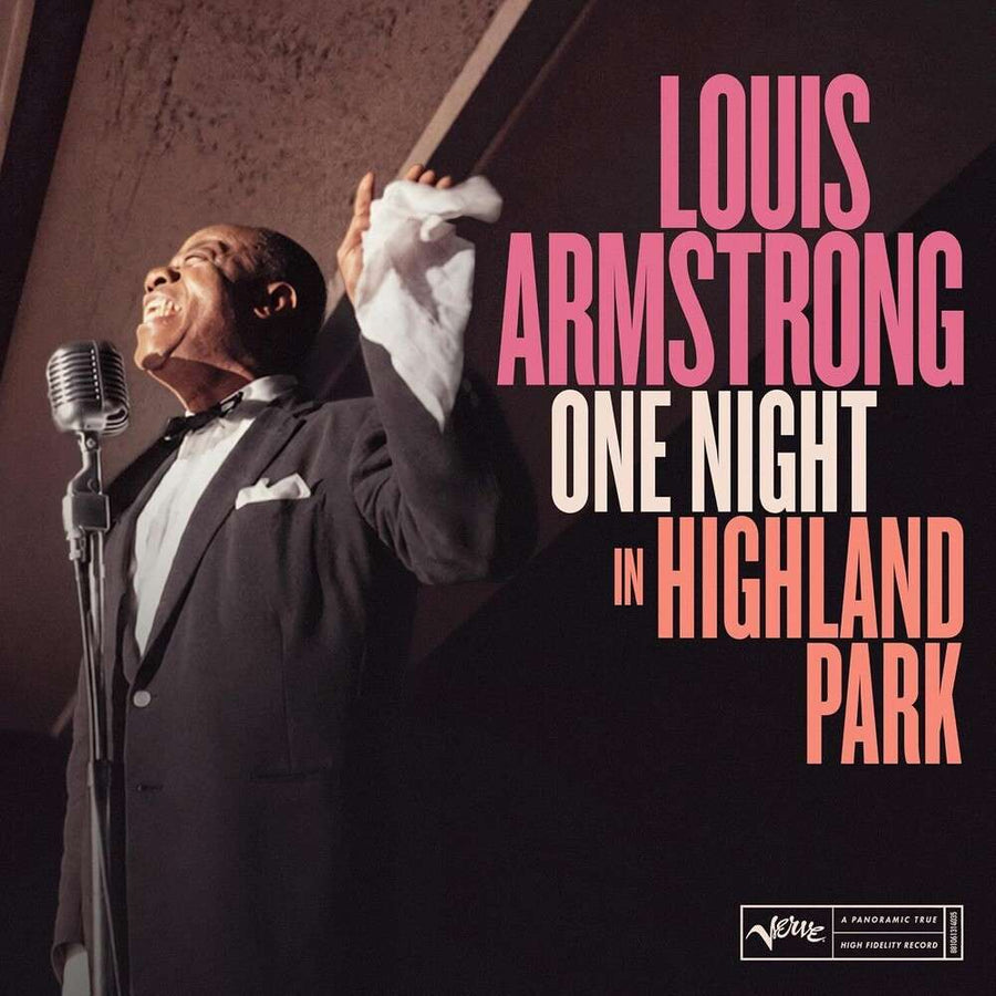the album cover for Louis Armstrong - One Night In Highland Park: Live!