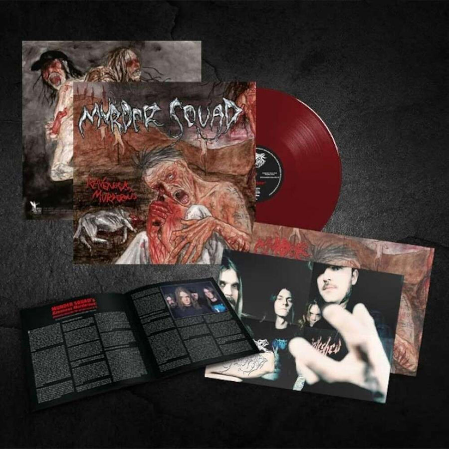 the album cover for Murder Squad - Ravenous Murderous - Oxblood Vinyl [Colored Vinyl] (Red)