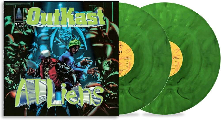the album cover for Outkast - Atliens [Colored Vinyl] (Grn) (Uk)
