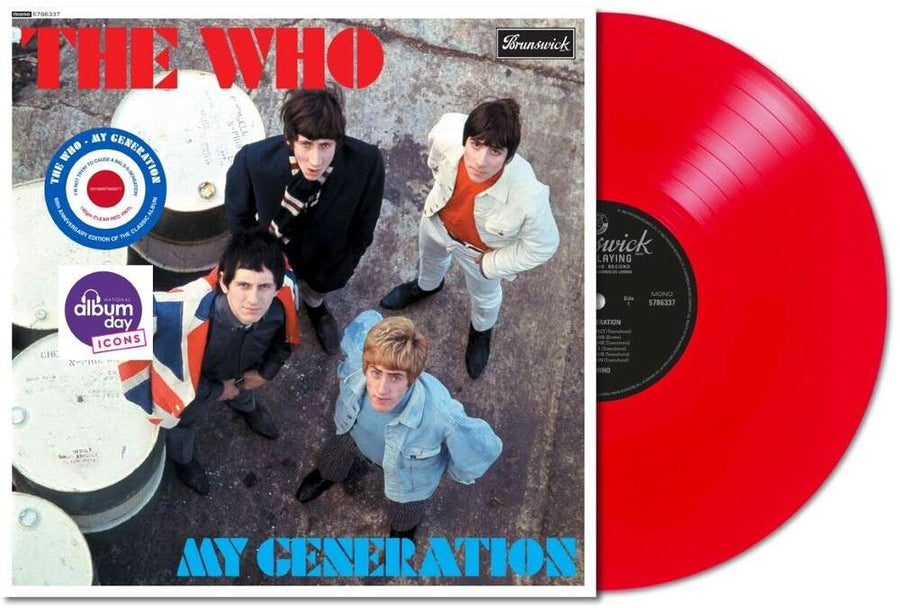 the album cover for Who - My Generation: 60th Anniversary [Colored Vinyl] [Limited Edition] (Red)