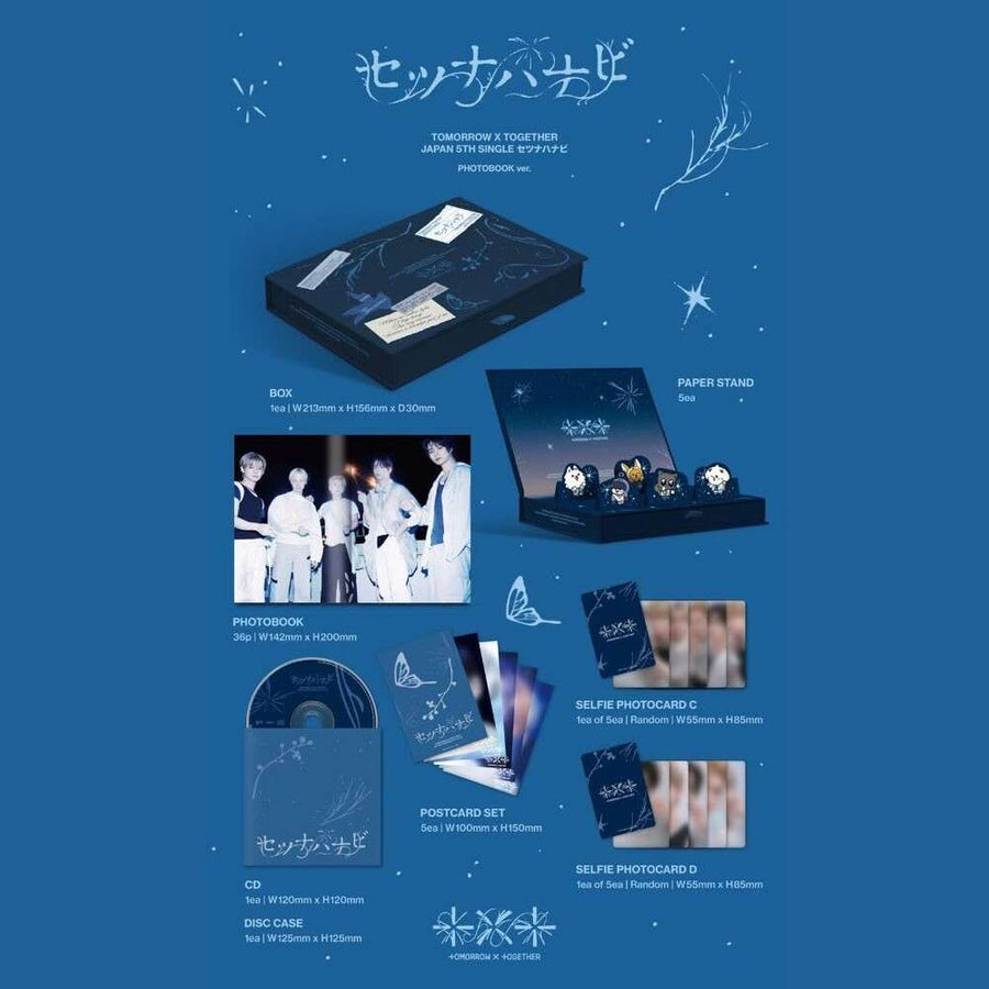the album cover for TOMORROW X TOGETHER - Setsuna Hanabi [Photobook Edition] [Limited Edition] (Phob)