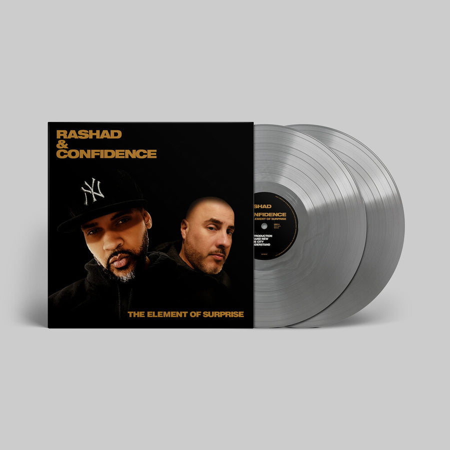 the album cover for Rashad & Confidence - Element of Surprise