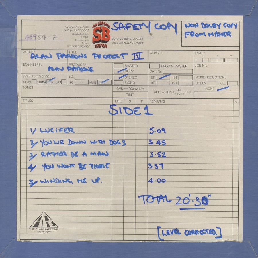 the album cover for Alan Parsons Project - Eve (Work In Progress) - Clear [Clear Vinyl]