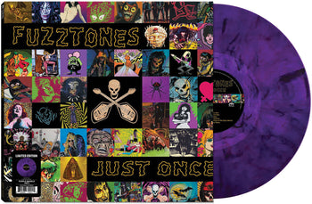 the album cover for The Fuzztones - Just Once [Purple / Black Marble]