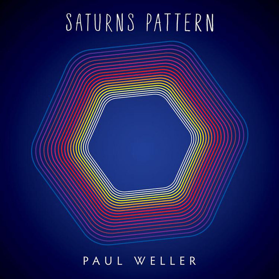 the album cover for Paul Weller - Saturns Pattern (Blue) [Colored Vinyl] [Limited Edition] (Ylw) (Spla)