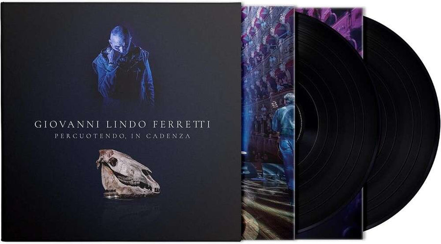 the album cover for Giovanni Ferretti  Lindo - Percuotendo In Cadenza (Ita)