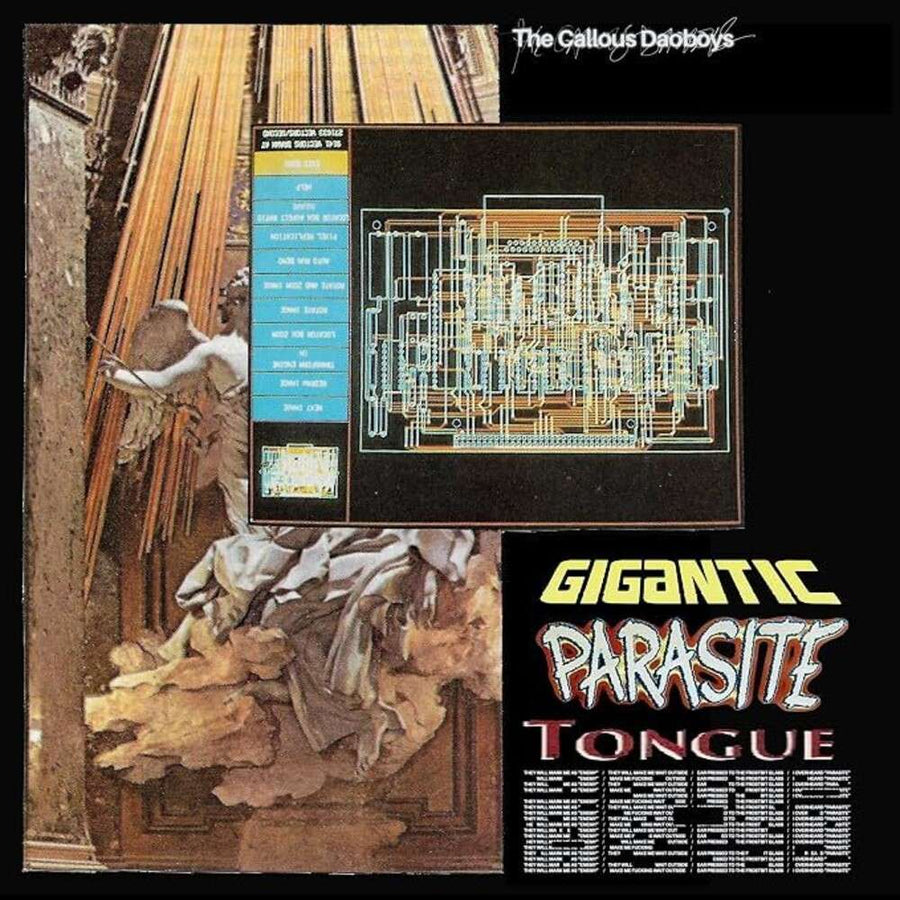 the album cover for Callous Daoboys - Gigantic Parasite Tongue / Watching Us Kiss (10in)
