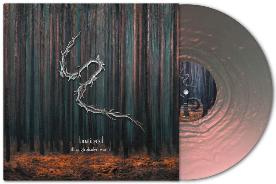 the album cover for Lunatic Soul - Through Shaded Woods - Pearl White Vinyl [Colored Vinyl]