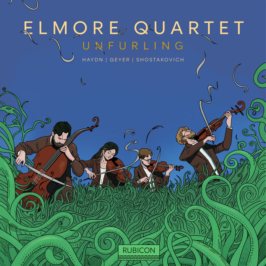 the album cover for Elmore Quartet - Unfurling
