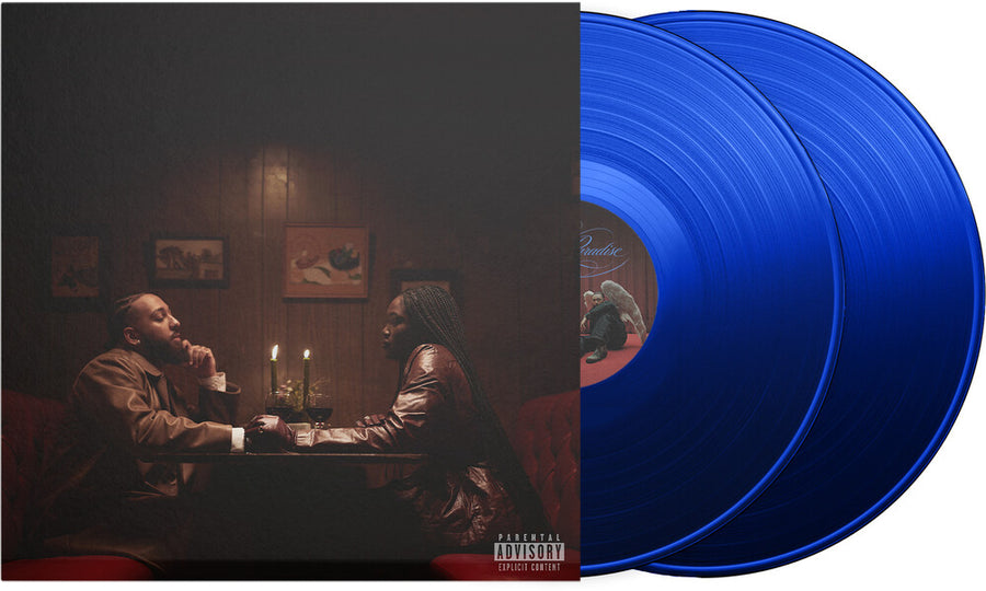 the album cover for Isaiah Falls - Lvrs Paradise (Blue) [Colored Vinyl] (Gate)
