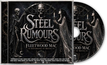 the album cover for Various Artists - Steel Rumours - The Songs of Fleetwood Mac Reforged in Steel