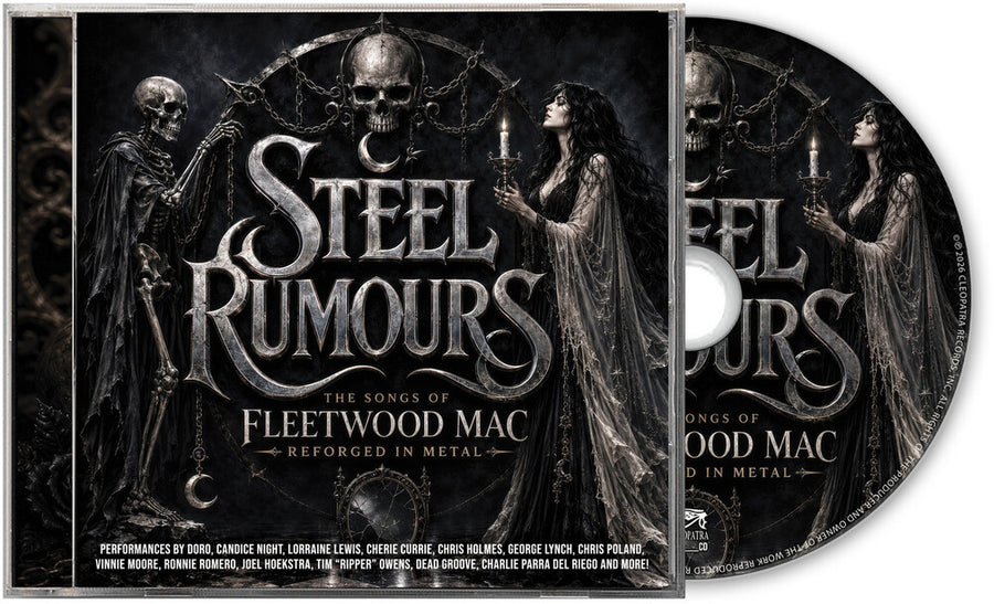 the album cover for Various Artists - Steel Rumours - The Songs of Fleetwood Mac Reforged in Steel