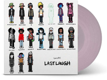 the album cover for Lucki - Last Laugh Archive Tape [Indie Exclusive] Pink Glitter [Colored Vinyl]