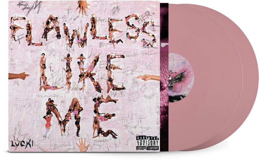 the album cover for Lucki - Flawless Like Me [Indie Exclusive] Baby Pink [Colored Vinyl] (Pnk)