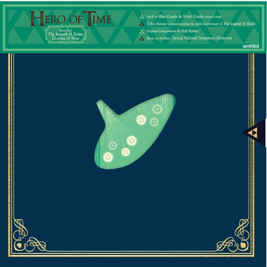the album cover for Slovak National Symphony Orchestra (Blue) (Colv) - Hero Of Time: Music From The Legend Of Zelda -Ost