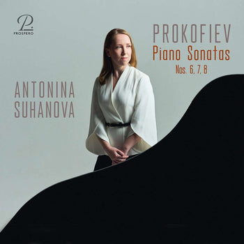 the album cover for Antonina Suhanova - Piano Sons 6 7 & 8