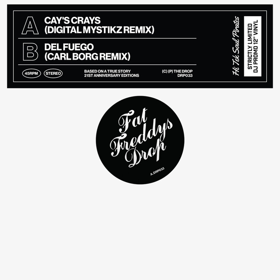 the album cover for Fat Freddy's Drop - Cay's Cray's (Digital Mystikz Remix) [Indie Exclusive] [Limited Edition]