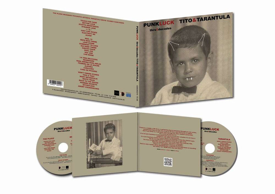 the album cover for Tito & Tarantula - Punk Luck Thru 5 Decades