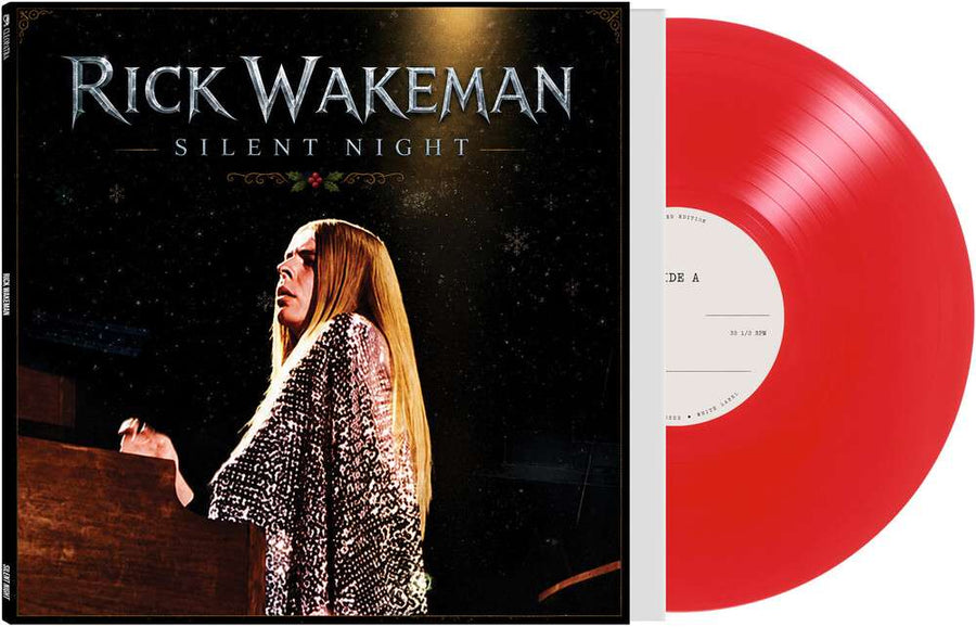 the album cover for Rick Wakeman - Silent Night [Colored Vinyl] [Limited Edition] (Red) (Etch)