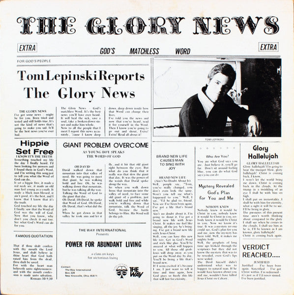 The Glory News - Lepinski, Tom