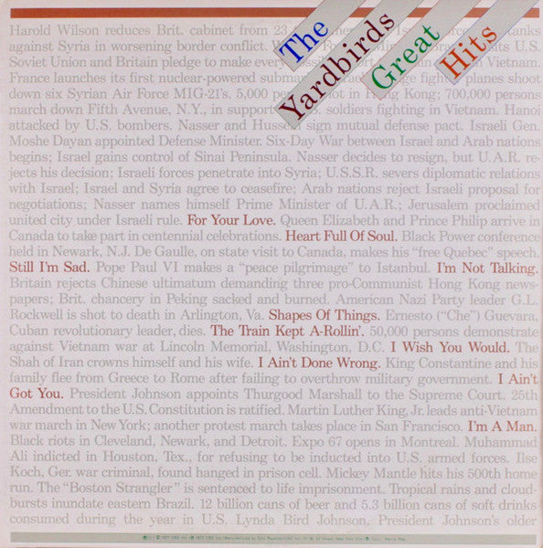 Great Hits - Yardbirds