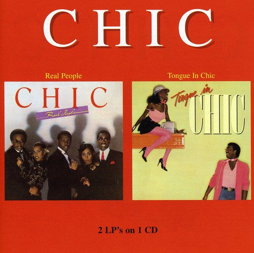 the album cover for Chic - Real People/Tongue in Chic