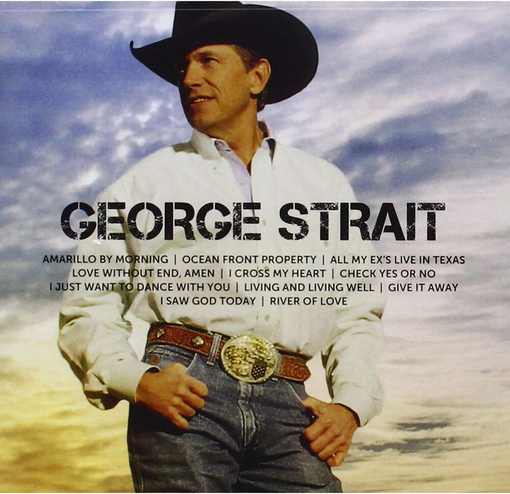 the album cover for George Strait - Icon