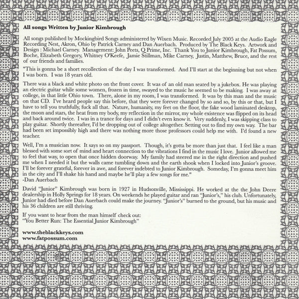 Chulahoma - Black Keys, The
