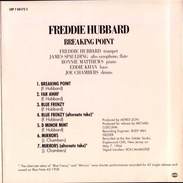 Breaking Point - Hubbard, Freddie