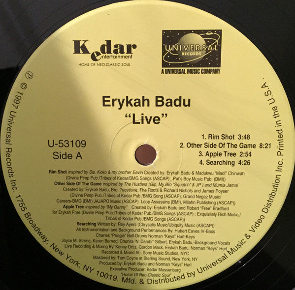 Live - Badu, Erykah