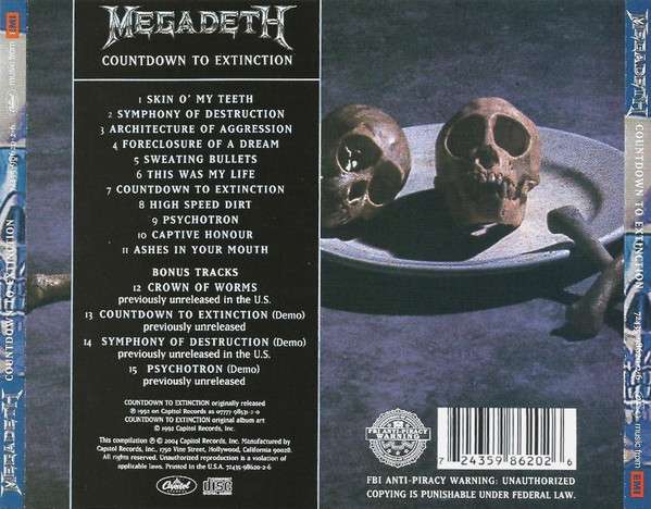 Countdown to Extinction - Megadeth [CD]