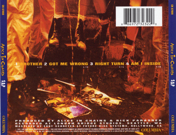 Sap - Alice In Chains [CD]