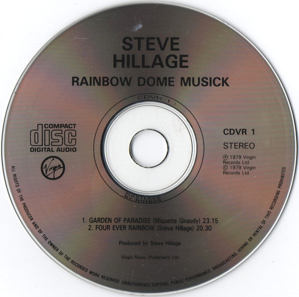Rainbow Dome Musick - Hillage, Steve