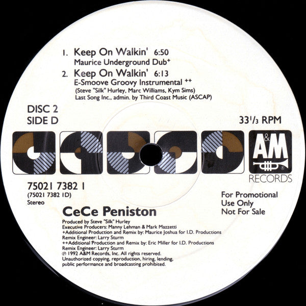 Keep On Walkin' - Peniston, Ce Ce