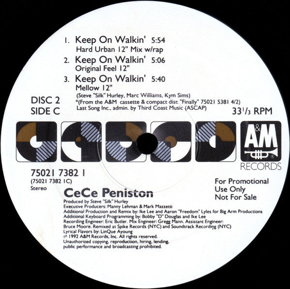 Keep On Walkin' - Peniston, Ce Ce