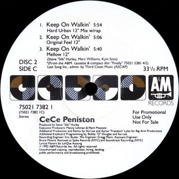 Keep On Walkin' - Peniston, Ce Ce
